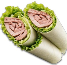 Tuna Wrap With Lettuce & Celery
