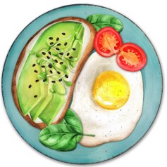 Whole Grain Toast With Avocado & Egg