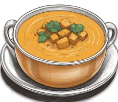 Curried Butternut Squash & Potato Soup