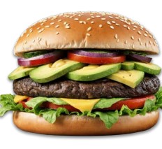 Portobello Mushroom Avocado Burger