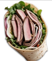 Roast Beef, Arugula, & Pickled Onion Wrap
