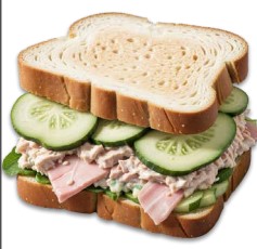 Cucumber–Tuna Salad Whole-Grain Sandwich