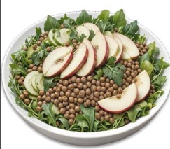 Mixed Greens With Lentils & Sliced Apple