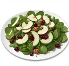 Spinach & Green Apple Salad With Walnuts