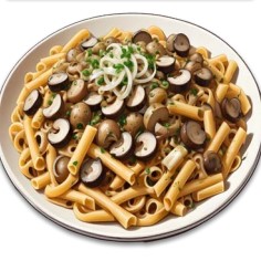 Whole Wheat Pasta With Mushroom Sauce