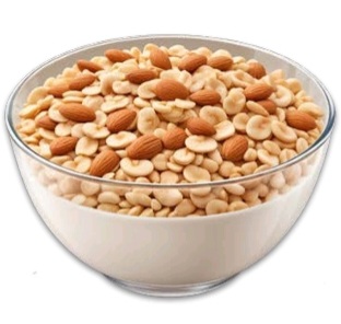 Whole Grain Cereal with Almond Or Low-Fat Milk